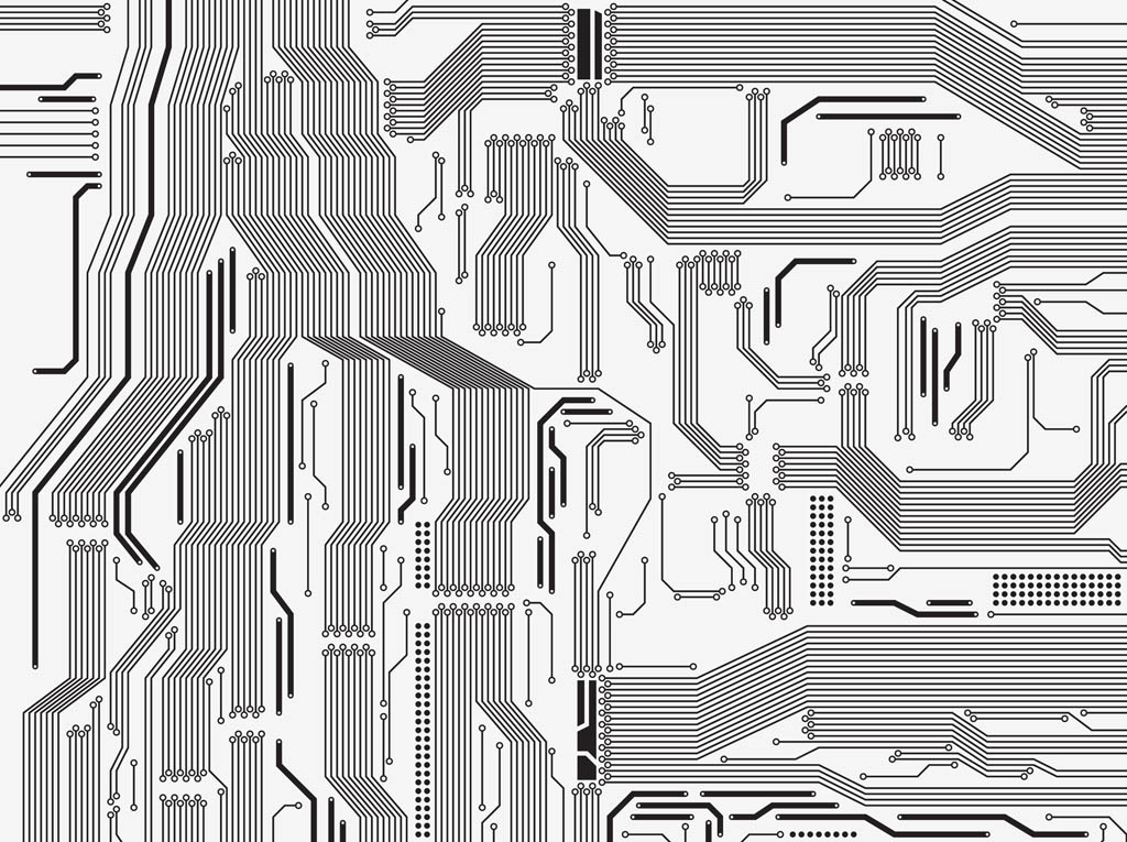 1024x765 8 Circuit Board Vector Free Images