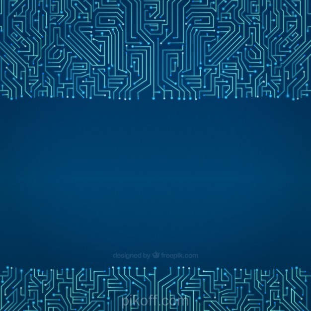 626x626 Ai] Circuit Background In Blue Tones Vector Free Download