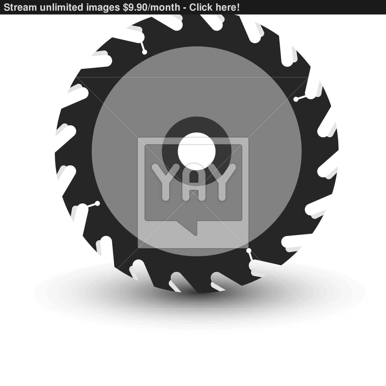 1600x1600 Circular Saw Blade On A White Background. Vector