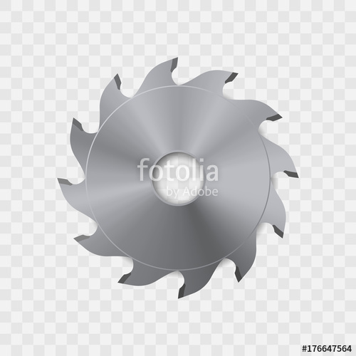 500x500 Circular Saw Blade Vector Icon. Stock Image And Royalty Free