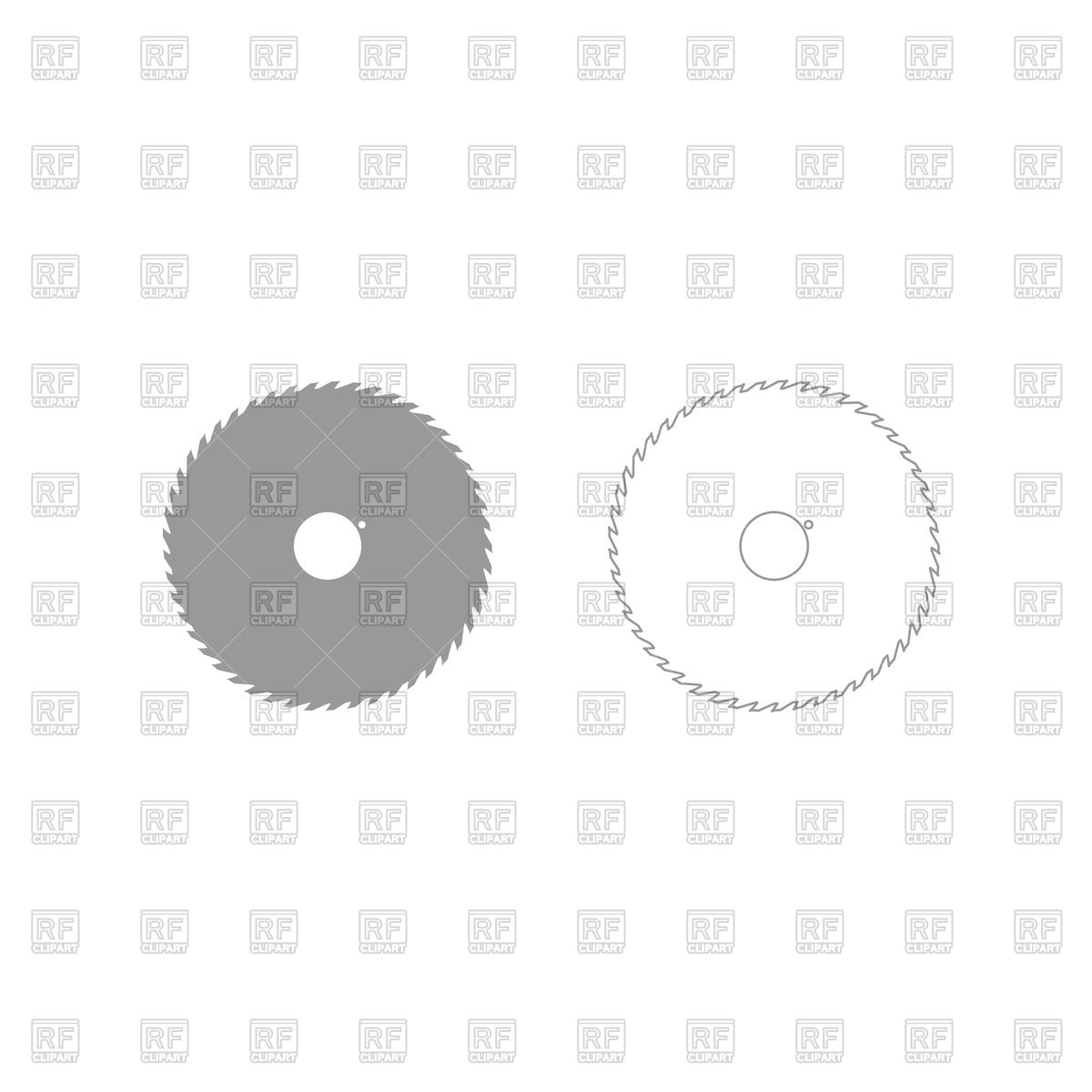 1200x1200 Circular Saw Blade In Grey And White Background Vector Image
