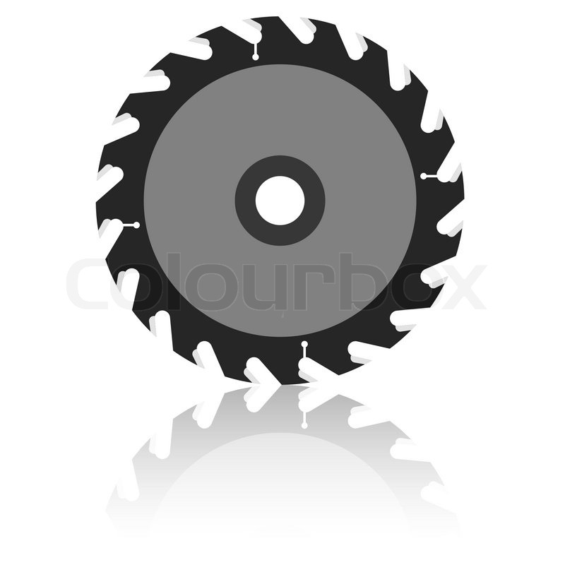 800x800 Circular Saw Blade On A White Background Stock Vector Colourbox