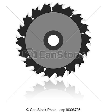 450x470 Circular Saw Blade On A White Background. Vector... Vectors