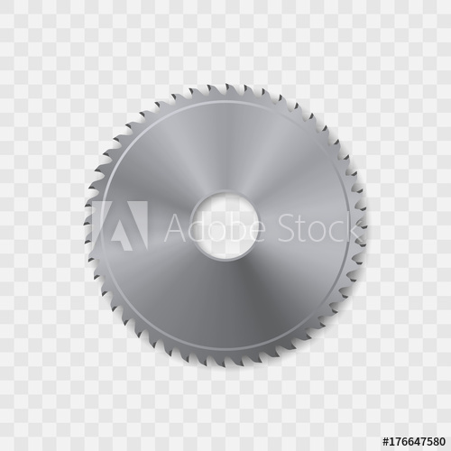 500x500 Circular Saw Blade Vector Icon.