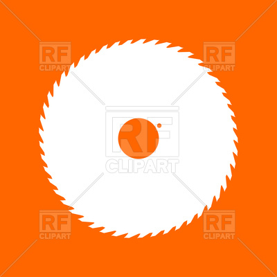 400x400 Circular Saw Blade White Icon Vector Image Vector Artwork Of
