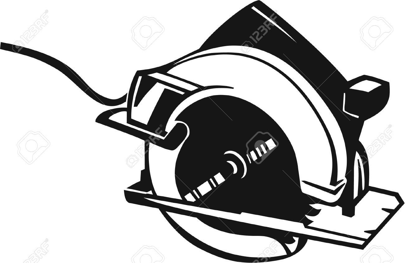 1300x844 Collection Of Circular Saw Clipart Black And White High