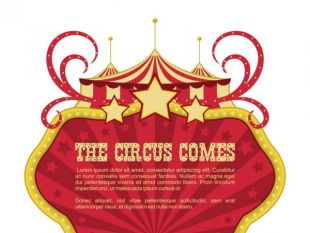 310x233 Circus Banners Design Free Vector Free Vectors Ui Download