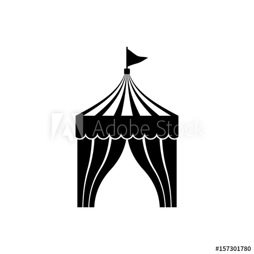 500x500 Circus Tent Vector Icon