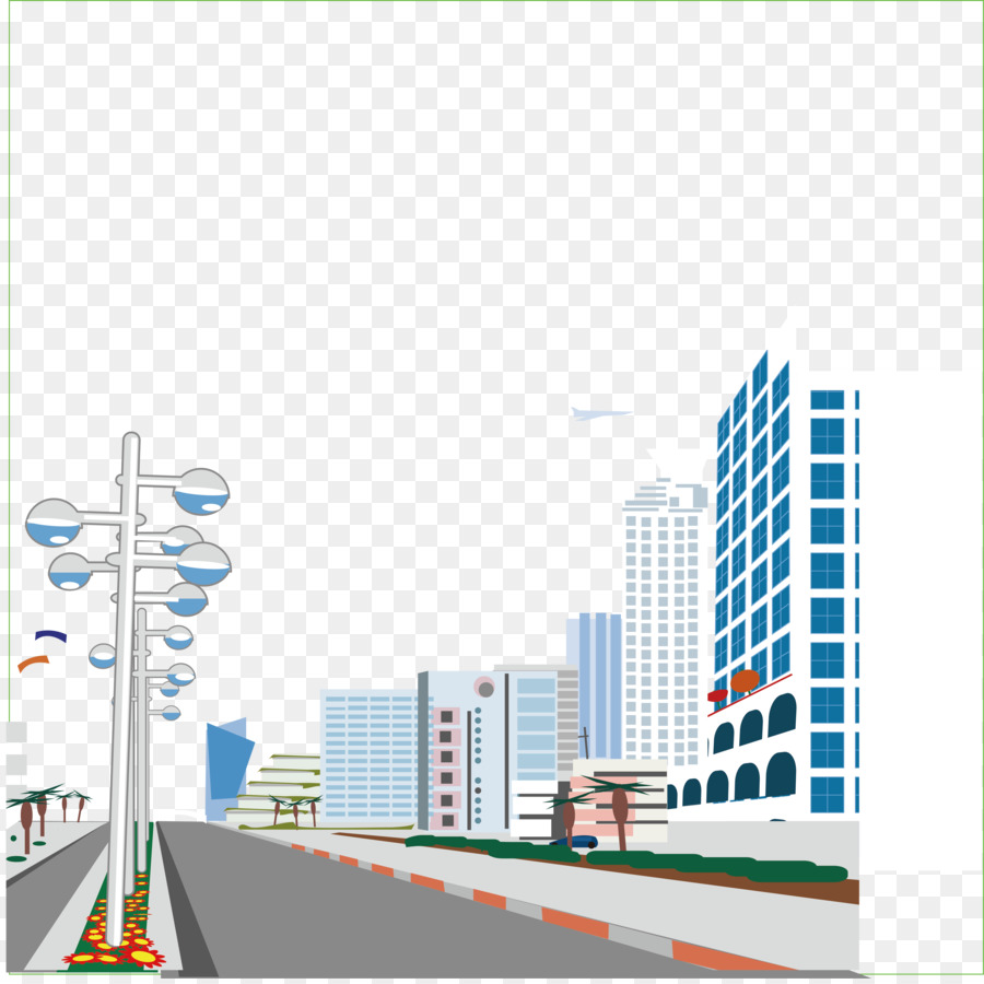 900x900 Road Street City Illustration