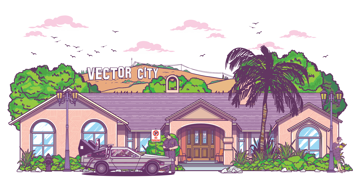 1400x705 Vector City On Behance