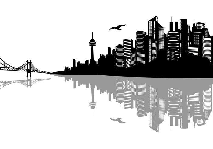 700x490 City Landscape Vectors