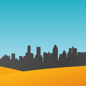 300x300 City Skyline Vector
