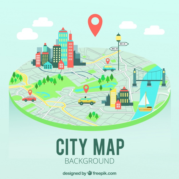 626x626 City Map Background Vector Free Download