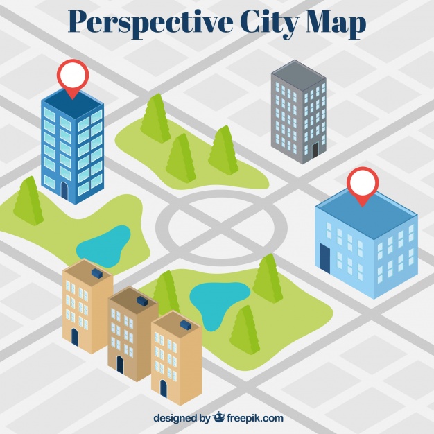 626x626 Perspective City Map Background Vector Free Download