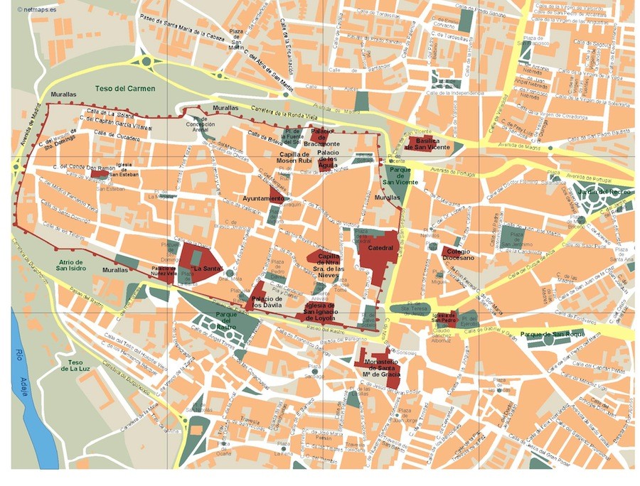 900x684 Find Avila Vector Map. Eps Illustrator Map For A Project Netmaps