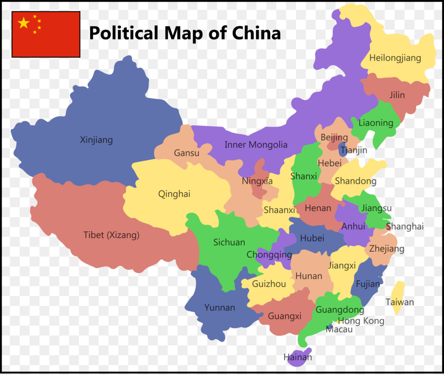 900x760 China United States Prefecture Level City Map