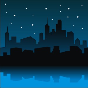 300x300 City Night Vector