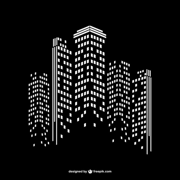 626x626 Modern City Night Background Vector Free Download