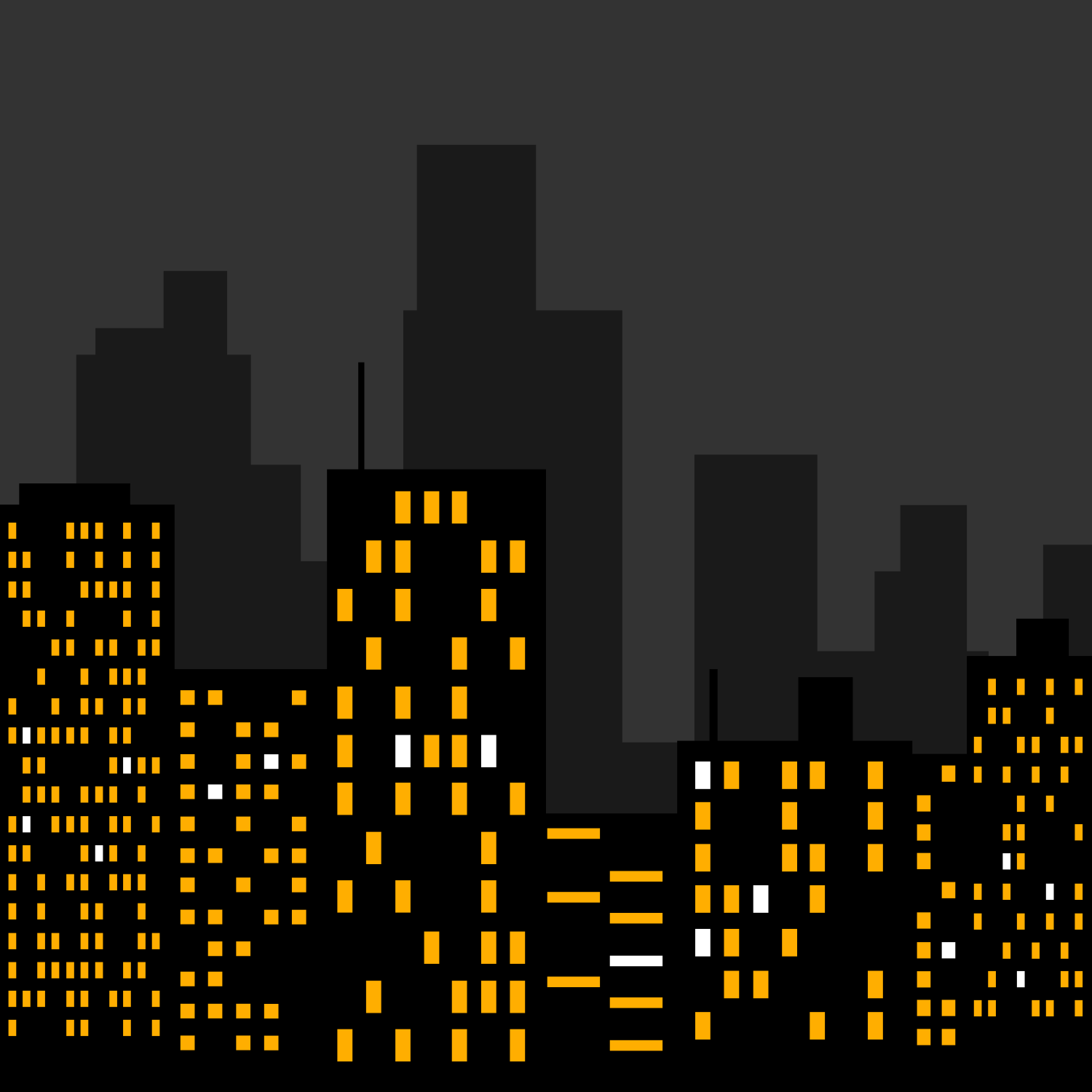 1500x1500 Vector For Free Use Night In The City