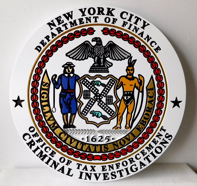 650x613 County, City, Court, Police, Sheriff, Fire Department Seal Wall