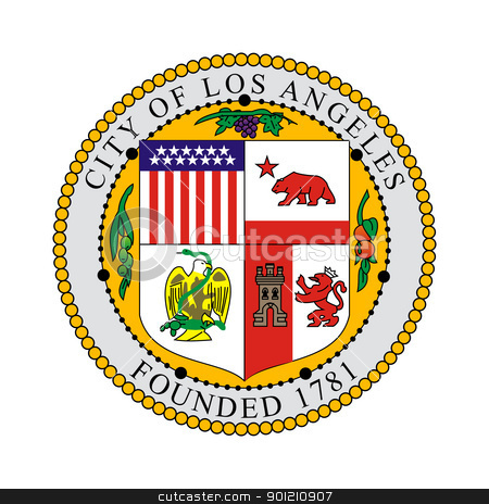 450x464 Los Angeles City Seal Stock Photo