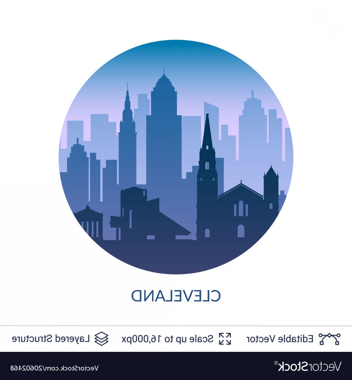 1200x1296 Cleveland City Vector Shopatcloth