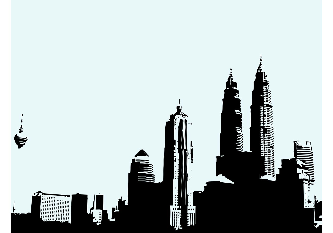 1400x980 Kuala Lumpur Free Vector Art