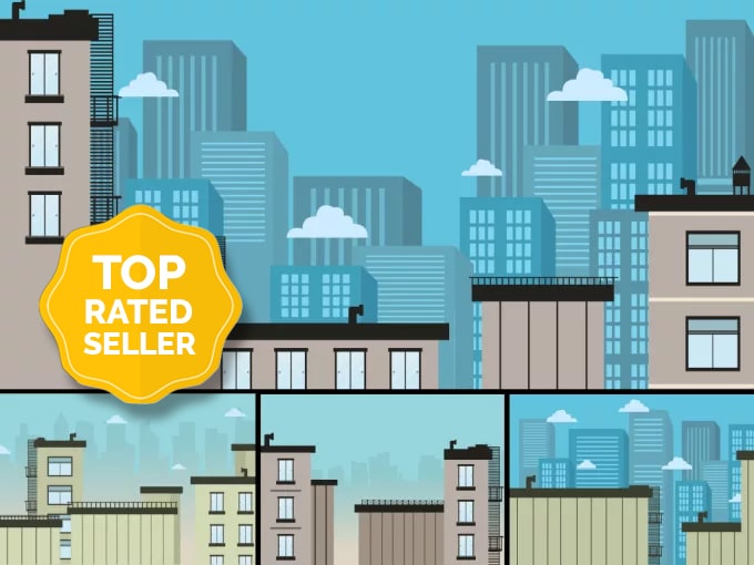 680x510 Design Vector City, Game, Silhouette, Background By Kong Vector