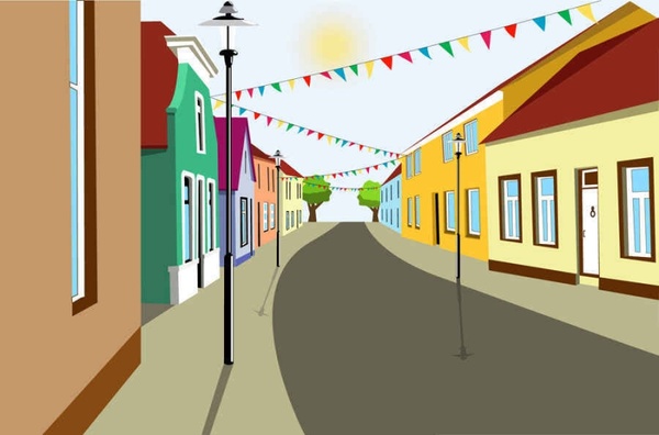 600x396 Beautiful City Building Vector Background Free Vector In