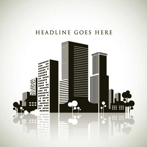 500x500 Creative City Vector Backgrounds 04 Free Download