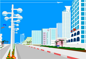 300x204 Free City Vector