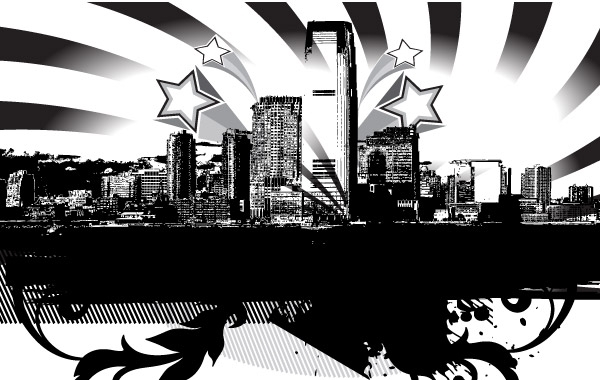 600x380 Free Vectors City Skyline Vector Vectorportal