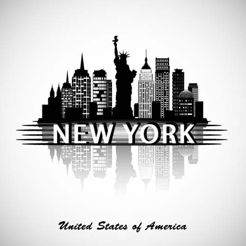499x499 New York City Background Vector Free Vectors Ui Download