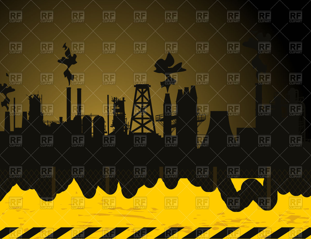 1200x923 Panorama Of Industrial City Vector Image Vector Artwork Of