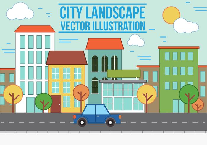 700x490 City Free Vector Art