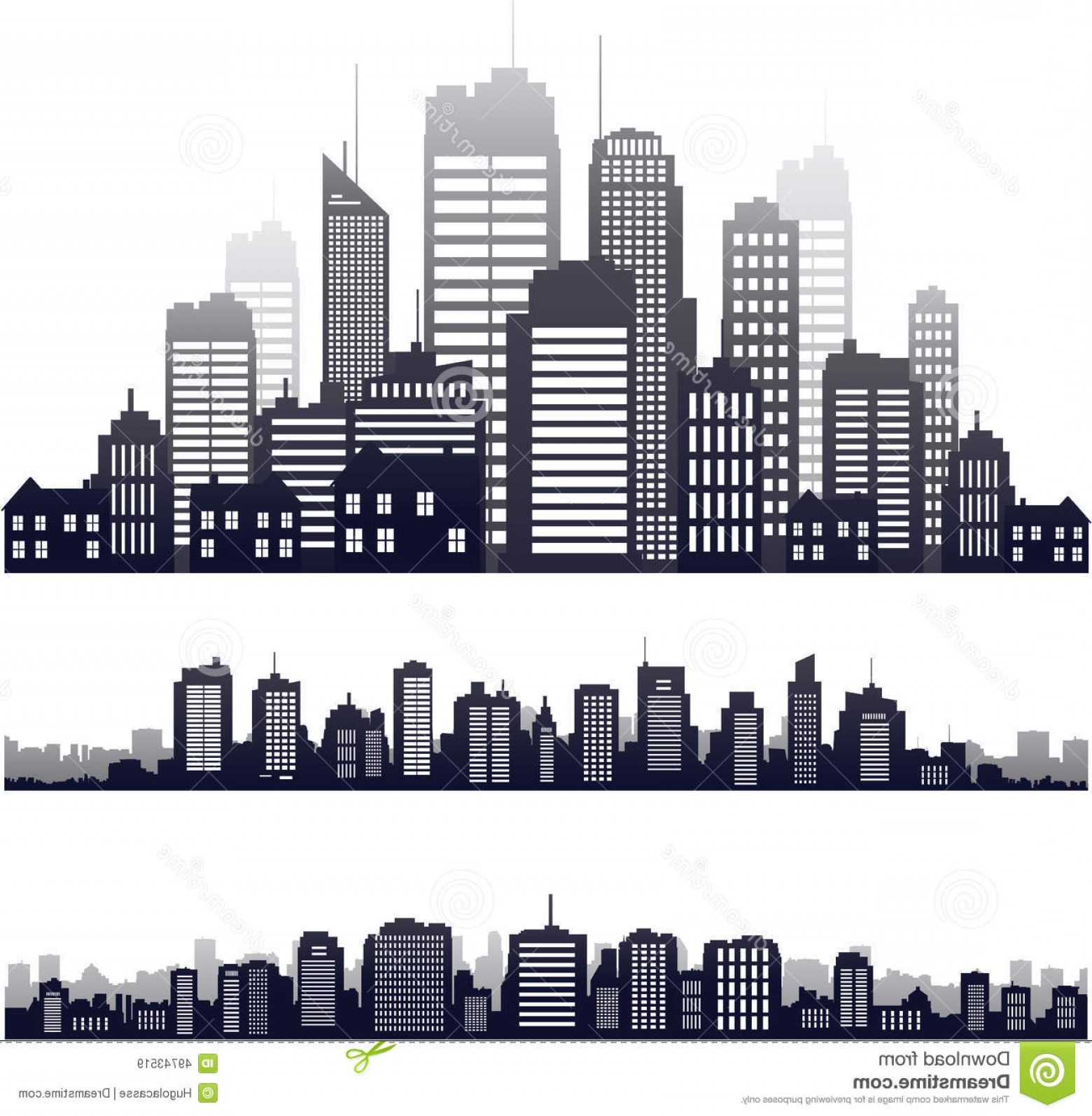 1560x1593 City Building Silhouette Vector Shopatcloth