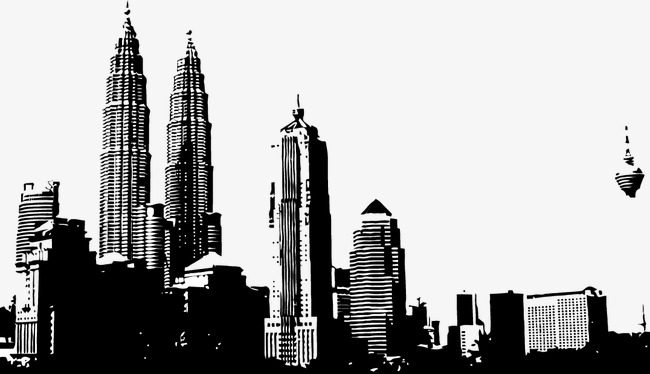 650x374 City Silhouette, City Vector, Silhouette Vector, Sketch Png And