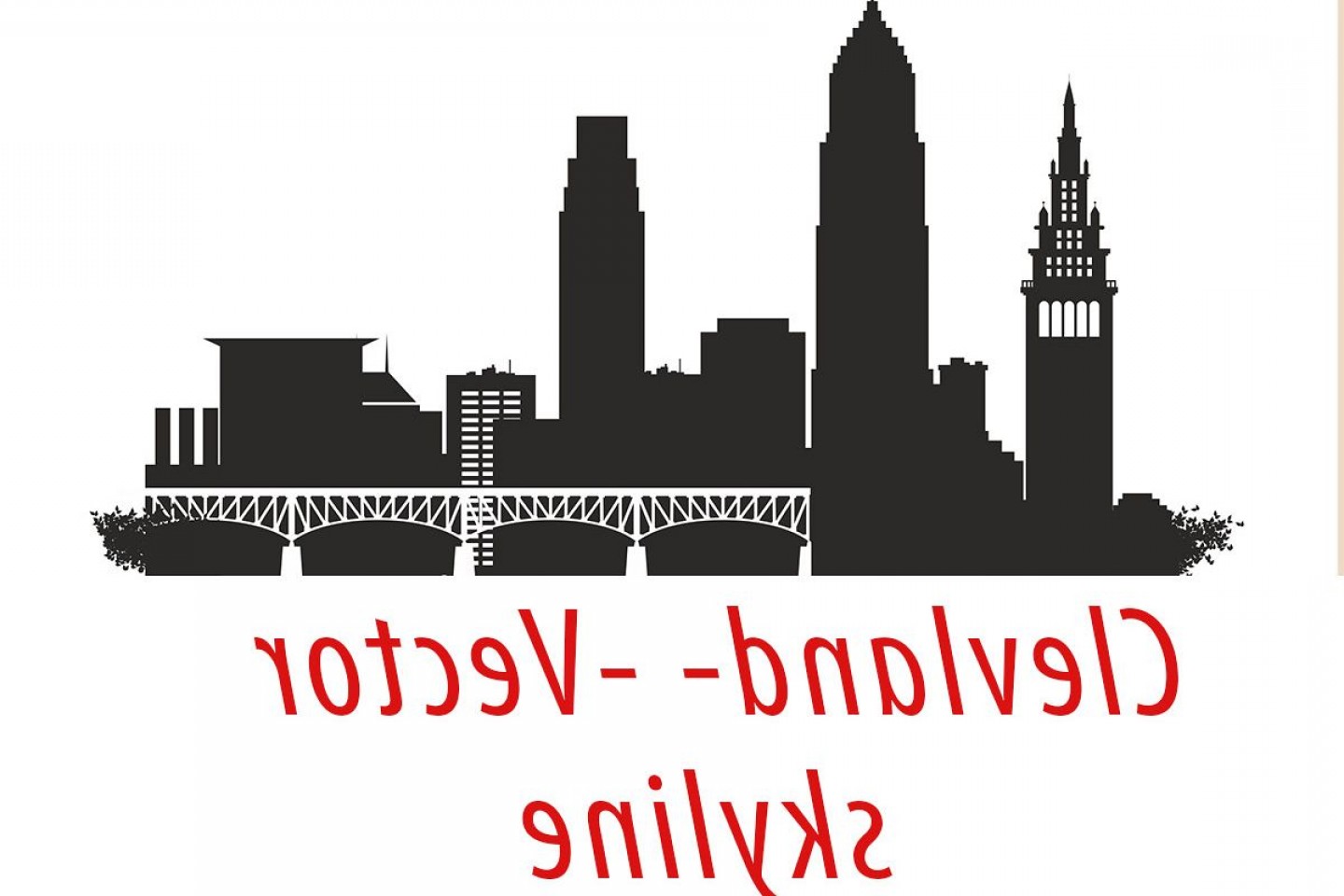1440x960 Cleveland Vector Ohio Skyline Usa City Svg Jpg Png Dwg Cdr Eps Ai