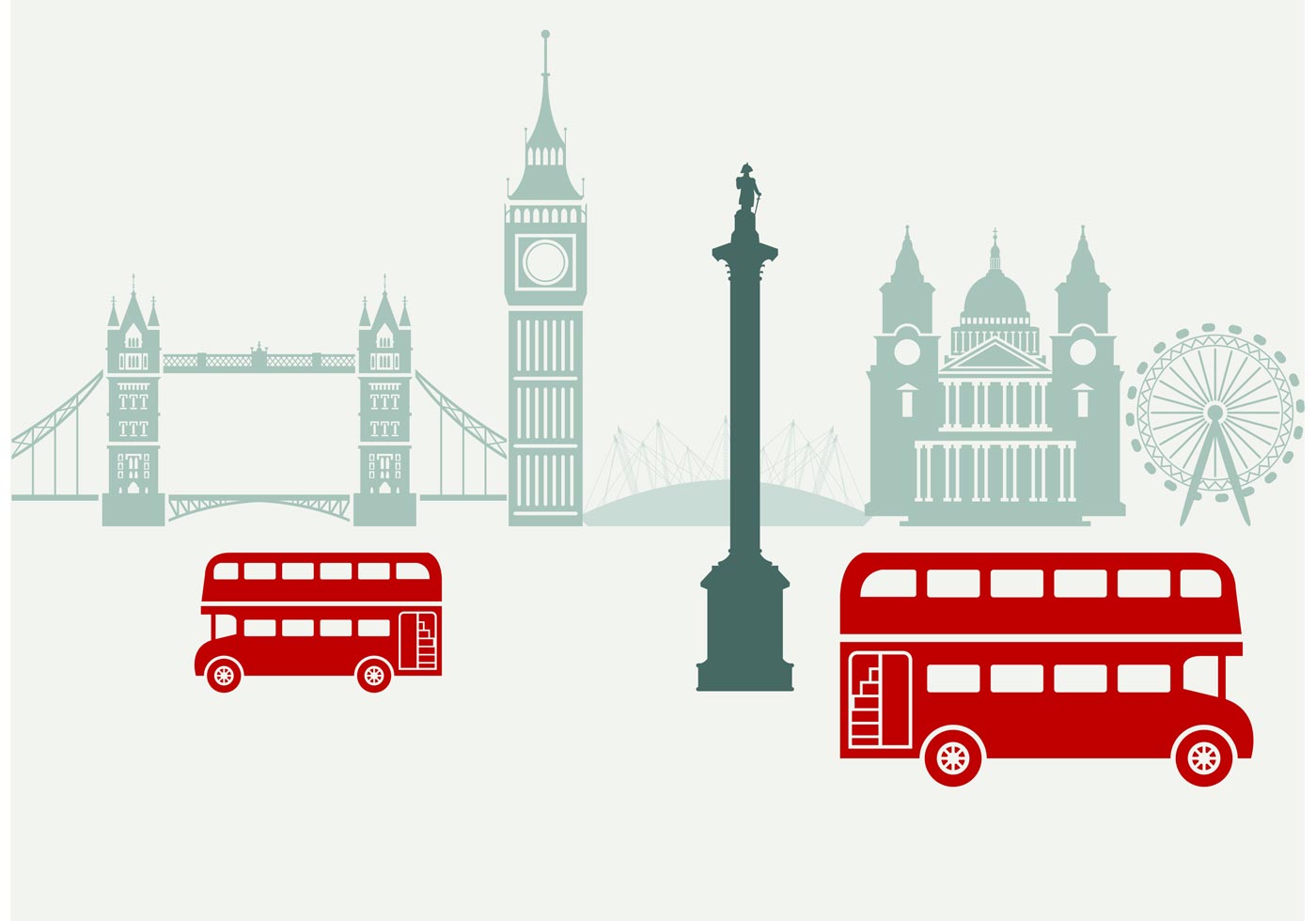 1400x980 London Free Vector Art