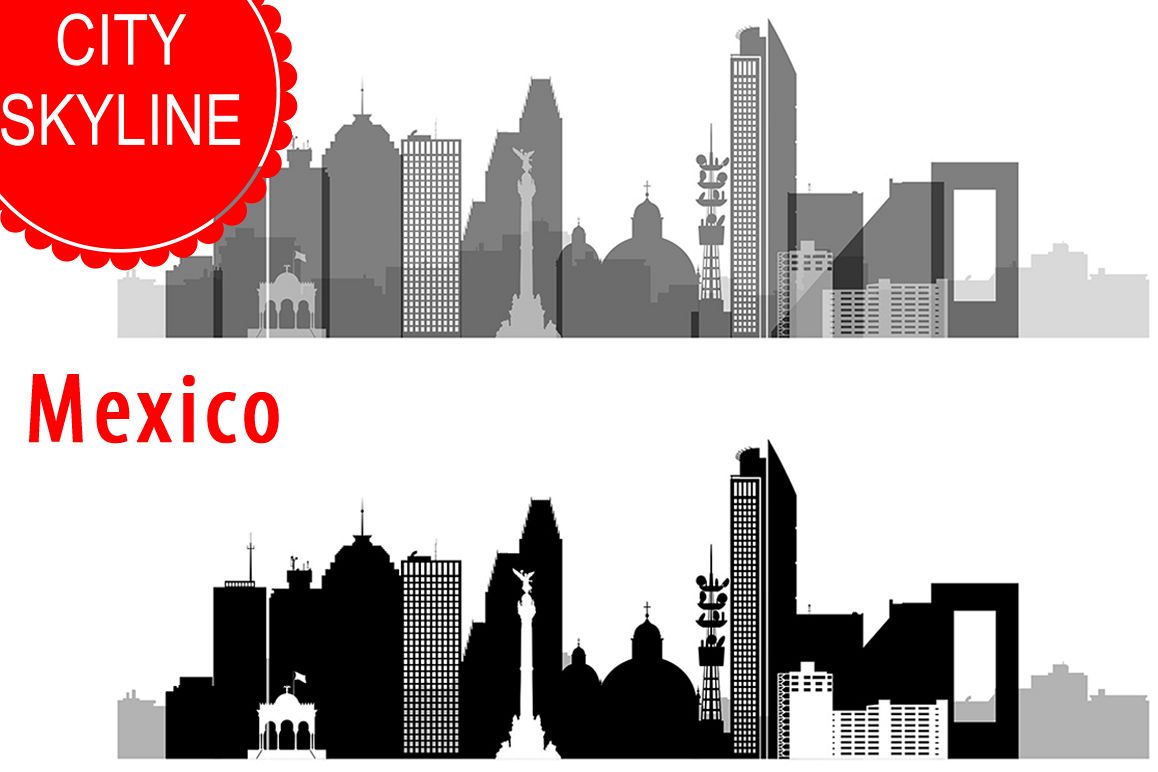 1158x772 Mexico City Vector, Skyline, Svg, Jpg, Png, Dwg, Cdr, Eps, Ai