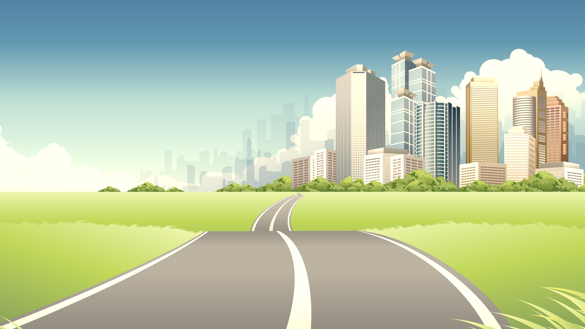 1920x1080 Vector City Wallpapers