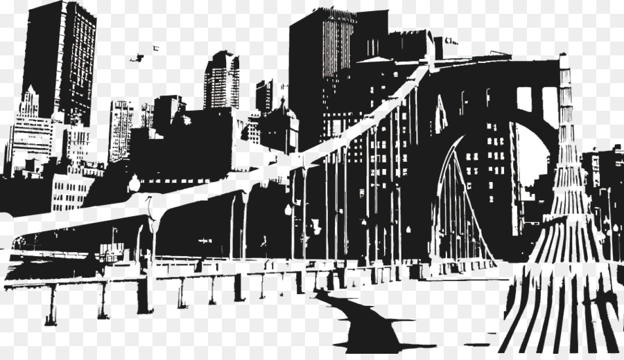 900x520 New York City Skyline Drawing Cityscape