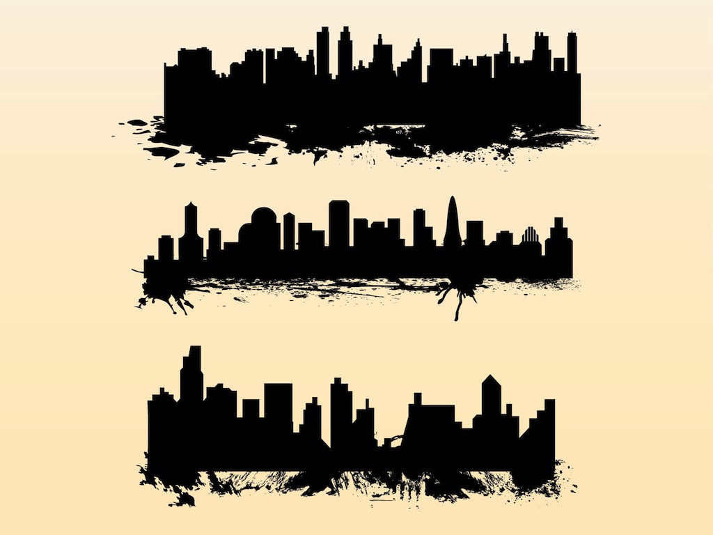 1024x768 Splatter Cityscapes Vector Art Amp Graphics