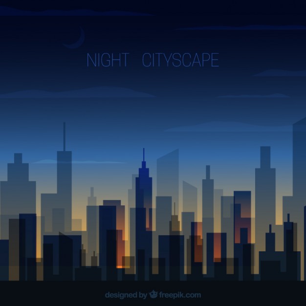 626x626 Transparent Night Cityscape Vector Premium Download