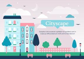 286x200 Cityscape Free Vector Art