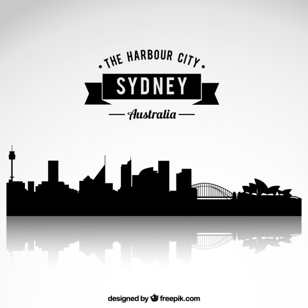 626x626 Sydney Skyline Vector Free Download