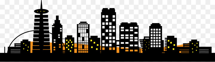 900x260 City Silhouette Skyline Clip Art