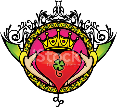477x440 Claddagh Symbol Stock Vector