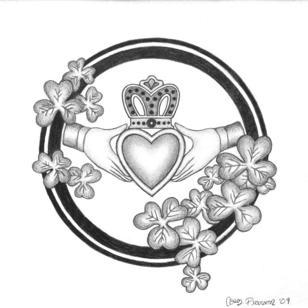 1024x1024 Claddagh Illustration Inspirational Claddagh Clipart Clipart