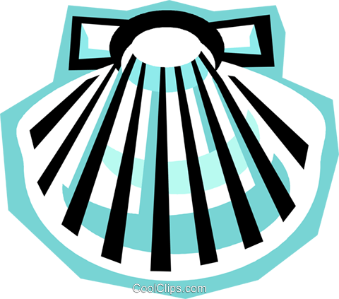 480x423 Clam Shell Royalty Free Vector Clip Art Illustration Vc010795